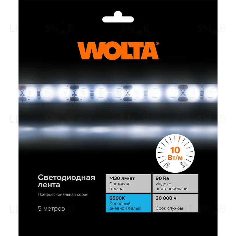 Светодиодная лента Wolta WLS2835-10W/6500/24H120-03 WLS2835-10W/6500/24H120-03