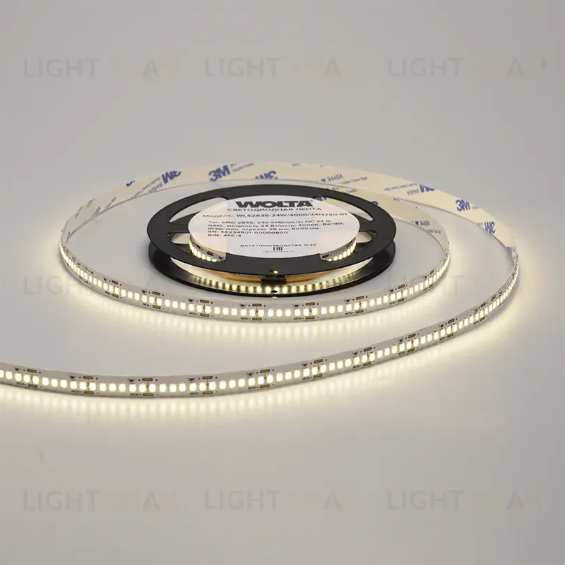 Светодиодная лента Wolta WLS2835-24W/3000/12H240-01 WLS2835-24W/3000/12H240-01