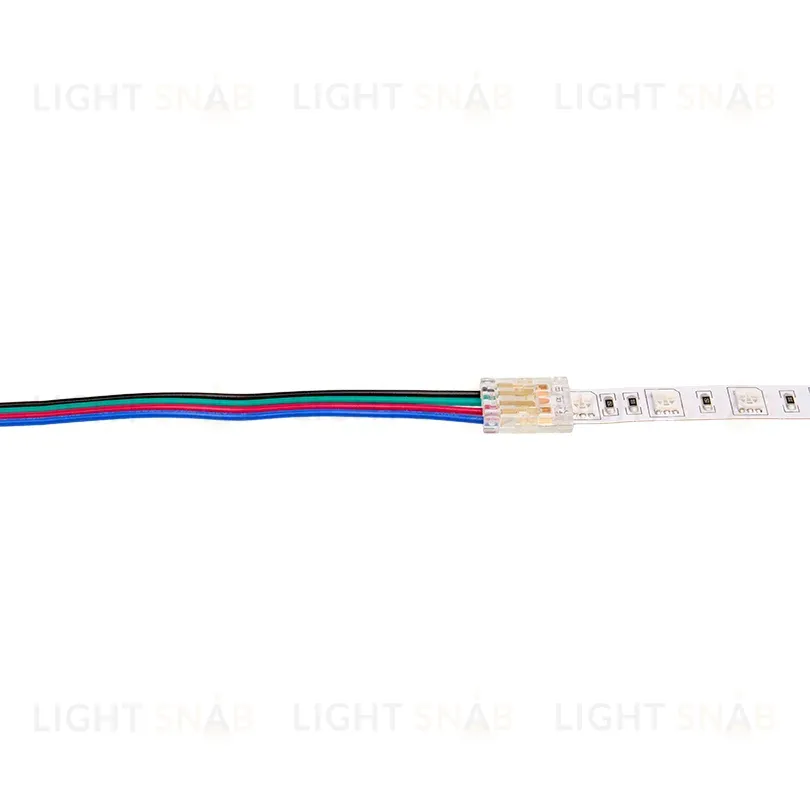 Коннектор (3шт.) Wolta WLS-4PIN-RGB-10MM-1 WLS-4PIN-RGB-10MM-1