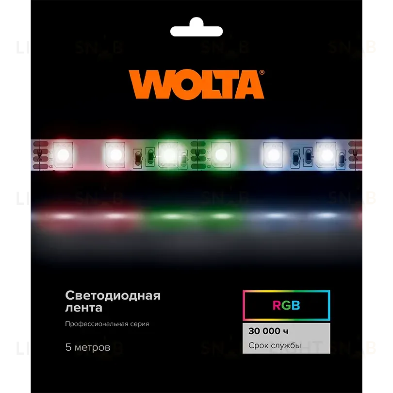 Светодиодная лента Wolta WLS5050-14,4W/RGB/24S60-01 WLS5050-14,4W/RGB/24S60-01