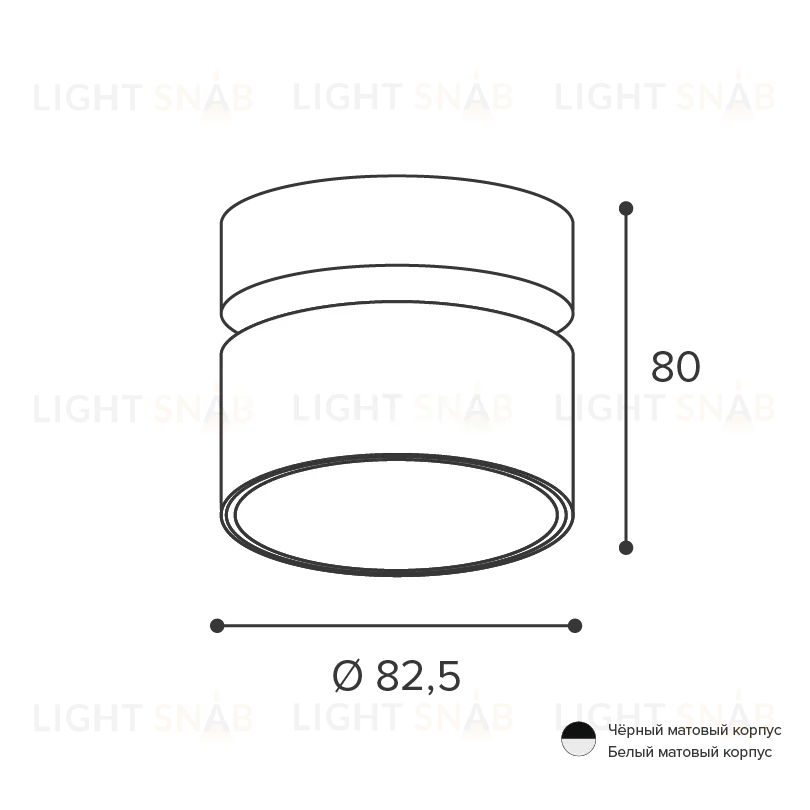 Спот Wolta Basic WSL-GX53/02BL WSL-GX53/02BL