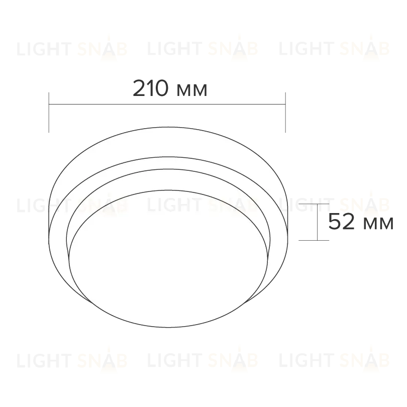 Настенно-потолочный светильник Wolta LCL04-25W-R21-6K-SM LCL04-25W-R21-6K-SM