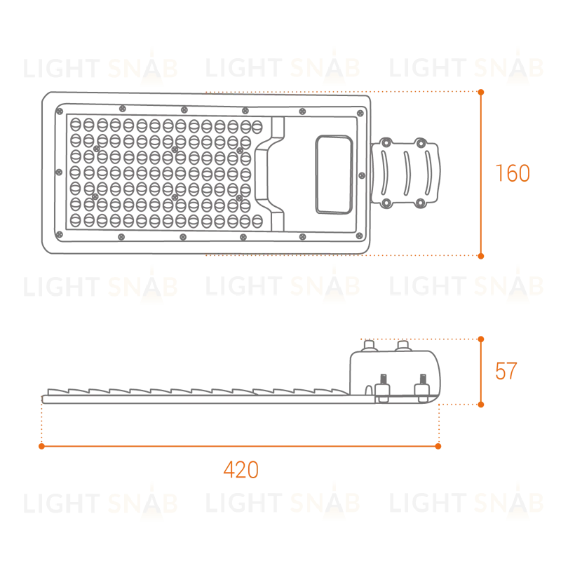 Уличный консольный светильник Wolta STL-100W/04 STL-100W/04