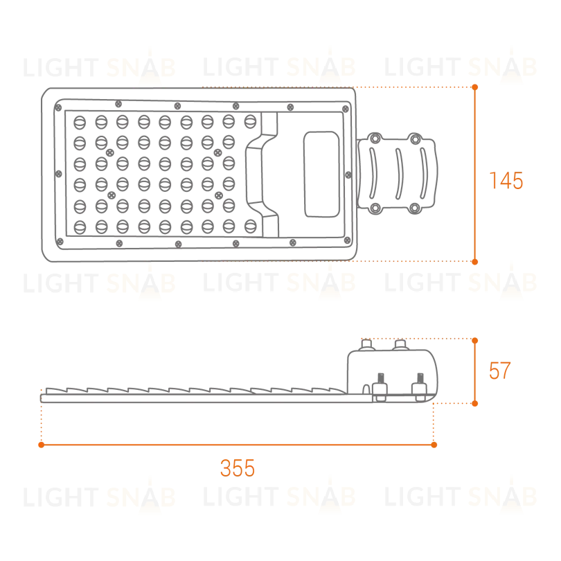 Уличный консольный светильник Wolta STL-50W/04 STL-50W/04