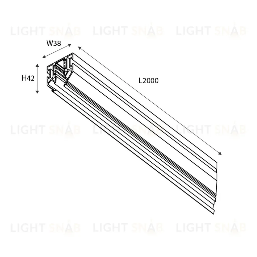 Шинопровод под натяжной потолок Favourite Logica 1014-TB-200 1014-TB-200