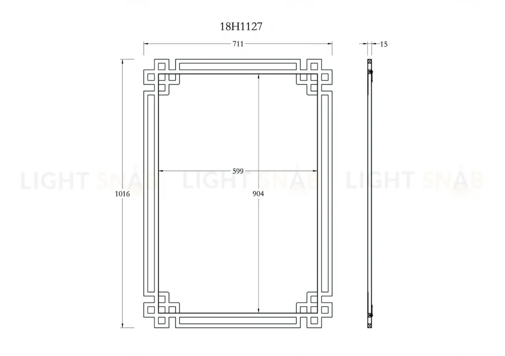 Зеркало Garda Decor KFE1270 KFE1270