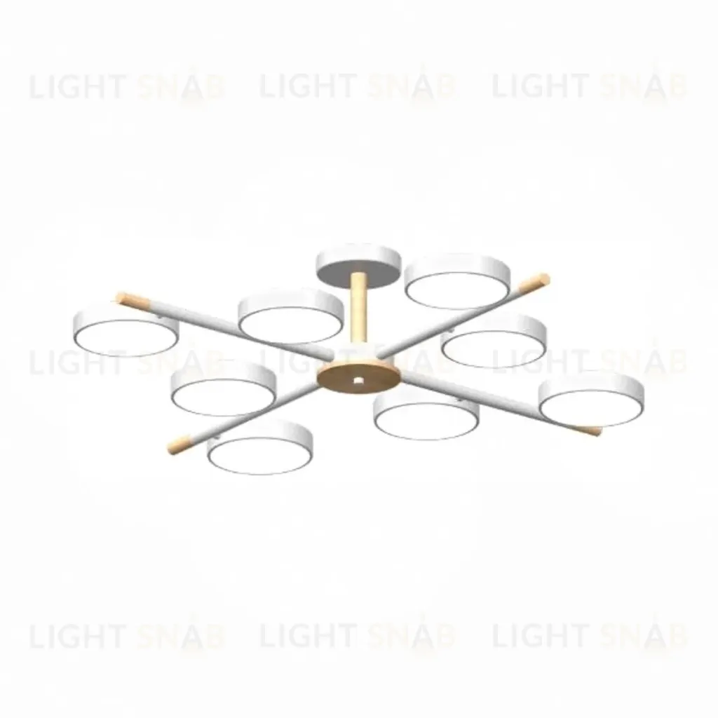Люстра на штанге LED4U L3209-860 WH L3209-860 WH