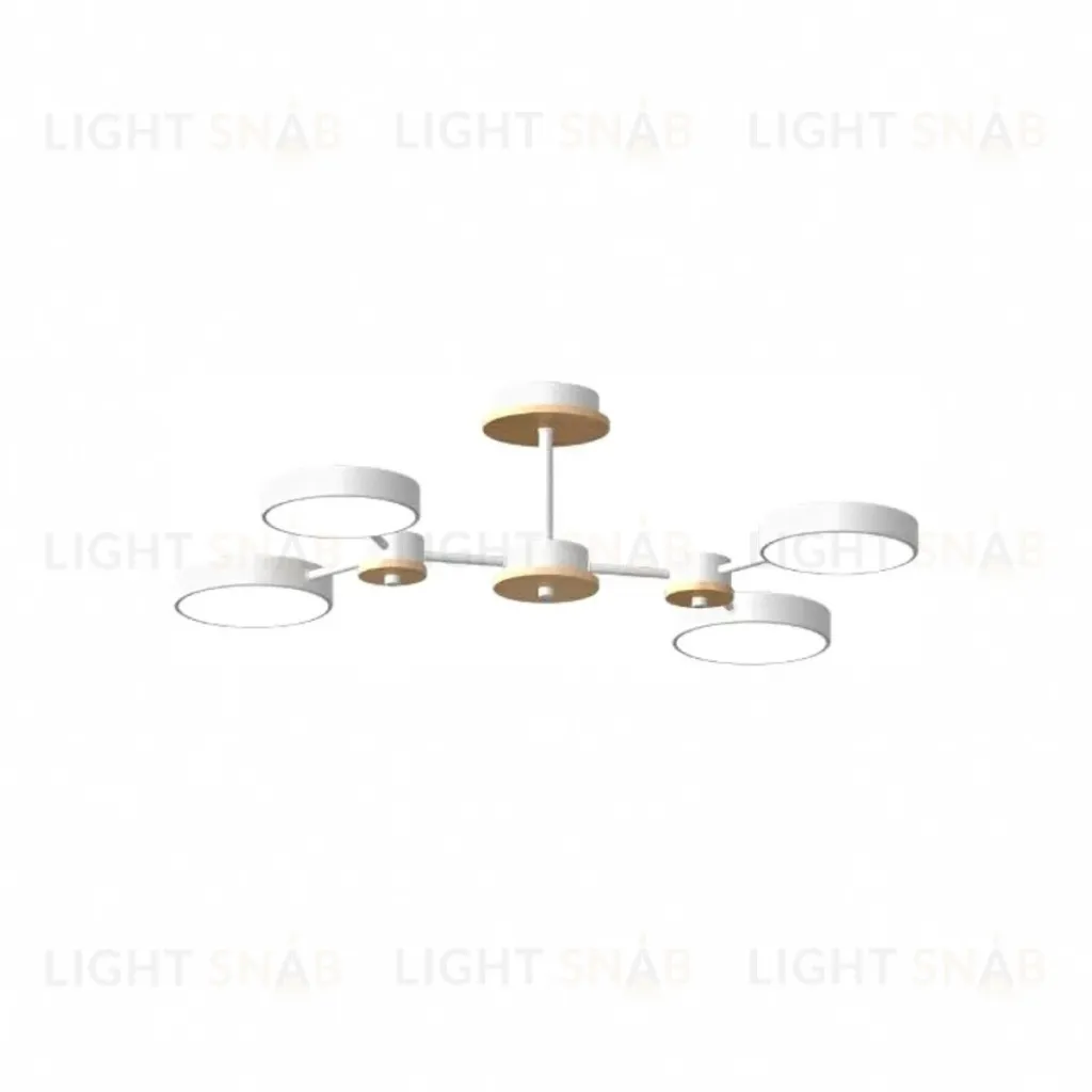 Люстра на штанге LED4U L3215-630 WH L3215-630 WH
