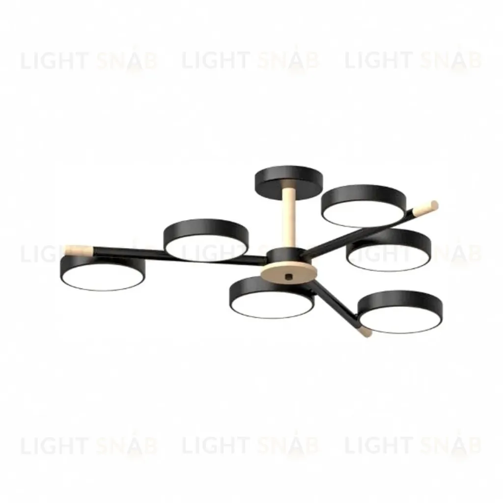 Люстра на штанге LED4U L3208-800 BK L3208-800 BK