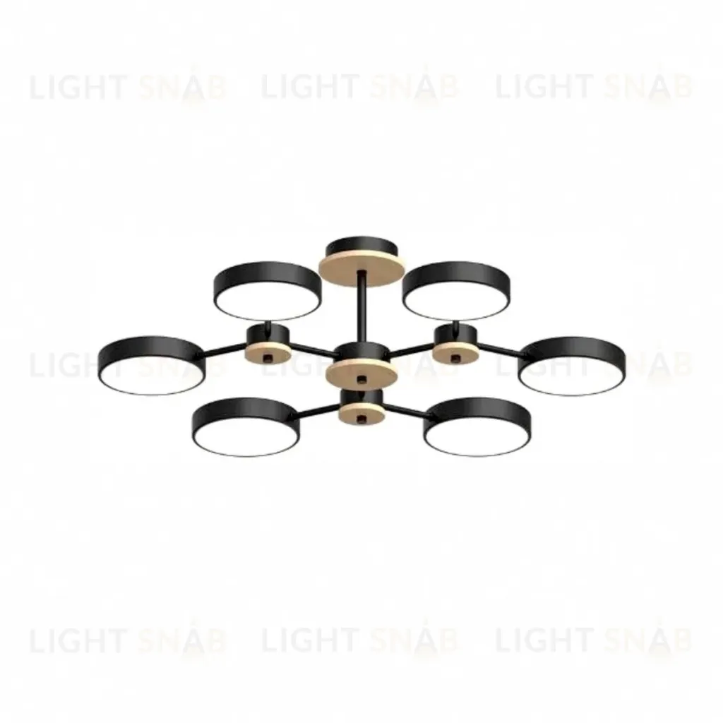 Люстра на штанге LED4U L3216-730 BK L3216-730 BK