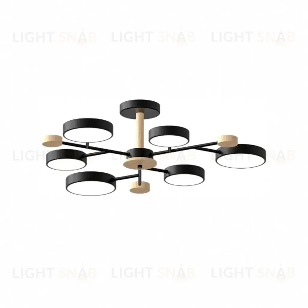 Люстра на штанге LED4U L3214-750 BK L3214-750 BK