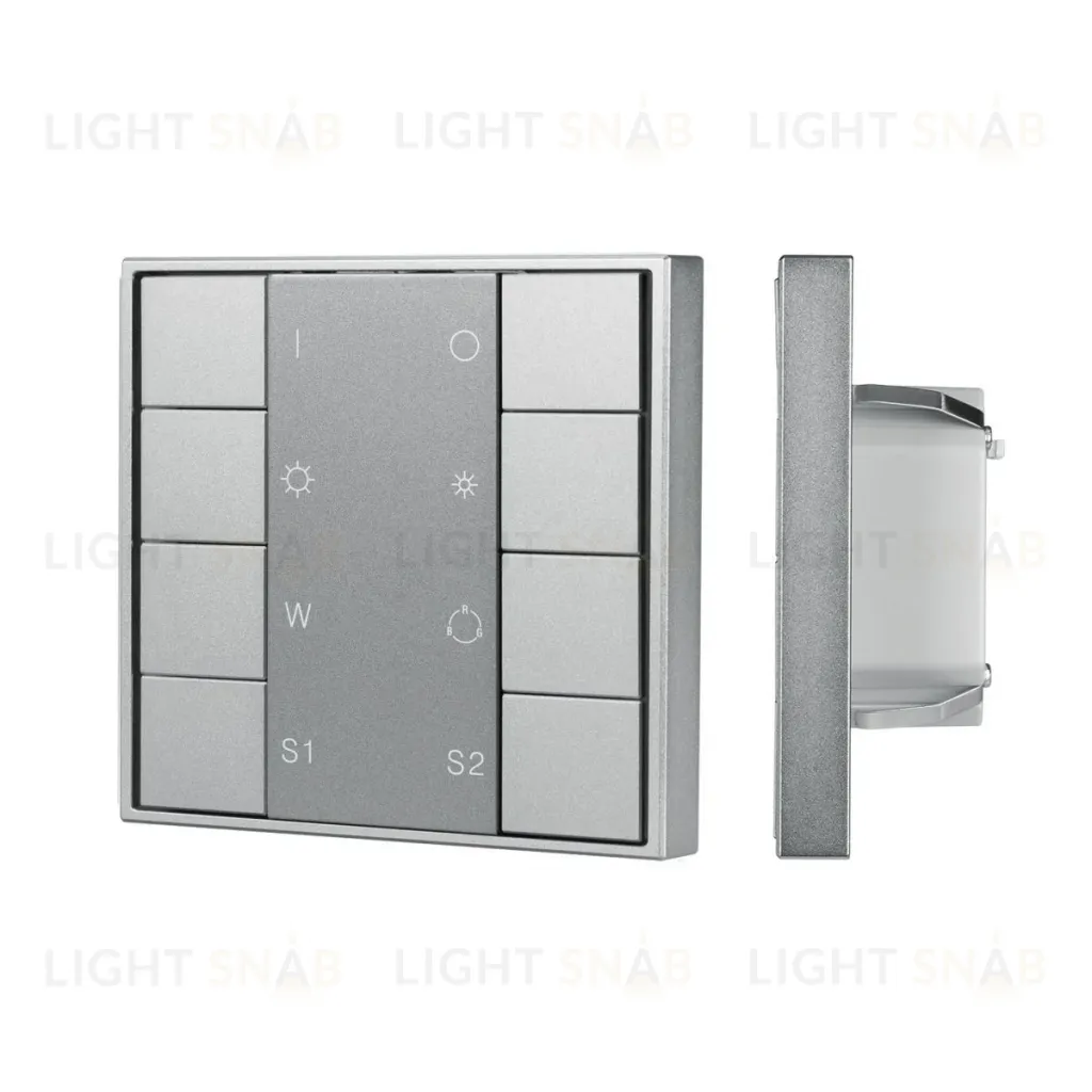 Кнопочная панель Arlight DALI-201-23-1G-2SC-RGBW-DT8-IN Silver (BUS, Frame) 048220 048220