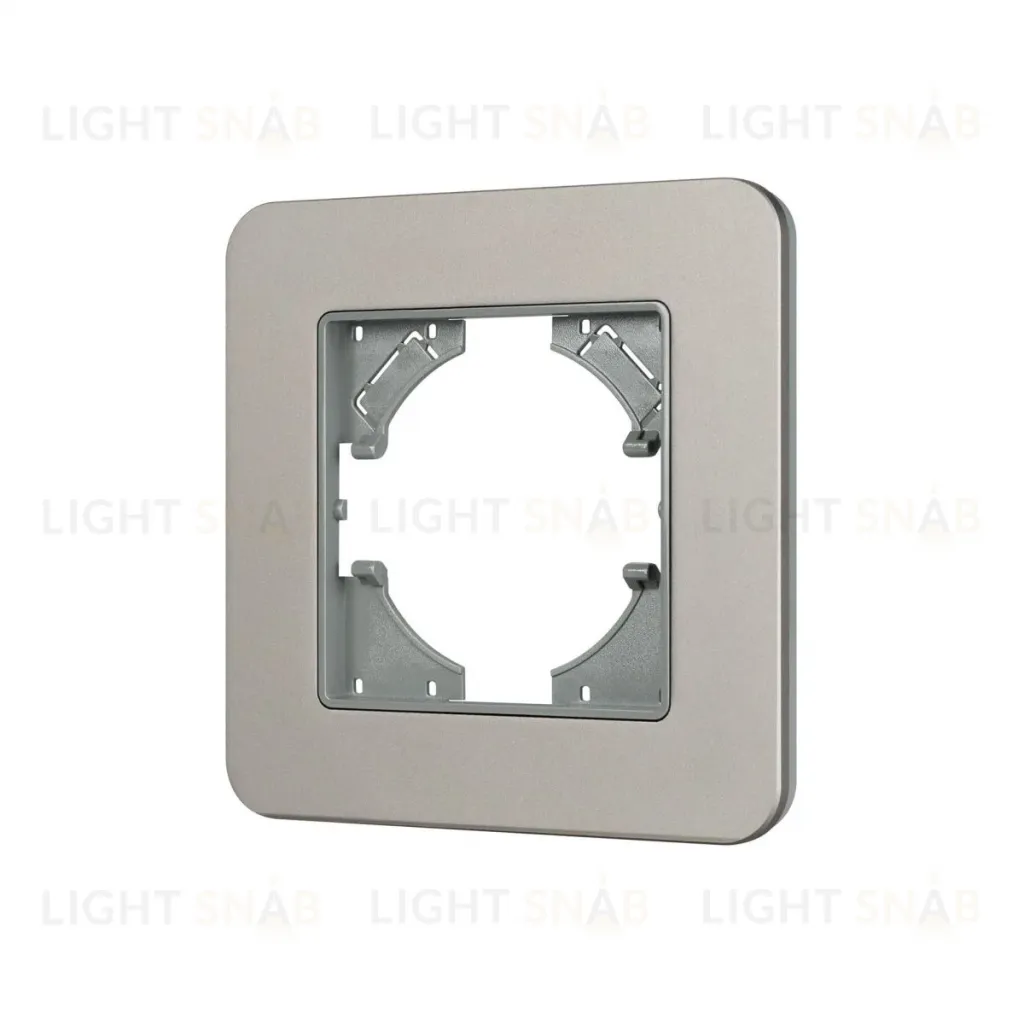 Рамка алюминиевая на 1 пост Arlight FRM-AKIRY-SFAL-1-SR 049684 049684