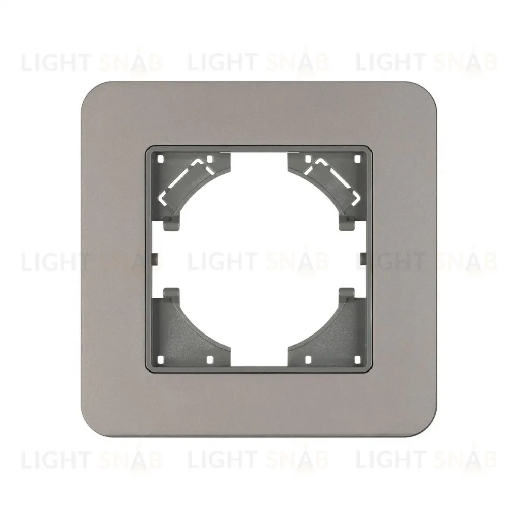 Рамка алюминиевая на 1 пост Arlight FRM-AKIRY-SFAL-1-SR 049684 049684