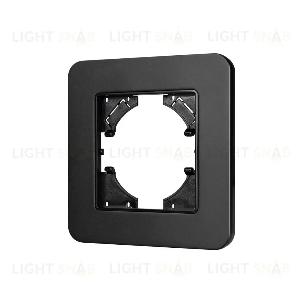 Рамка алюминиевая на 1 пост Arlight FRM-AKIRY-SFAL-1-BK 049685 049685