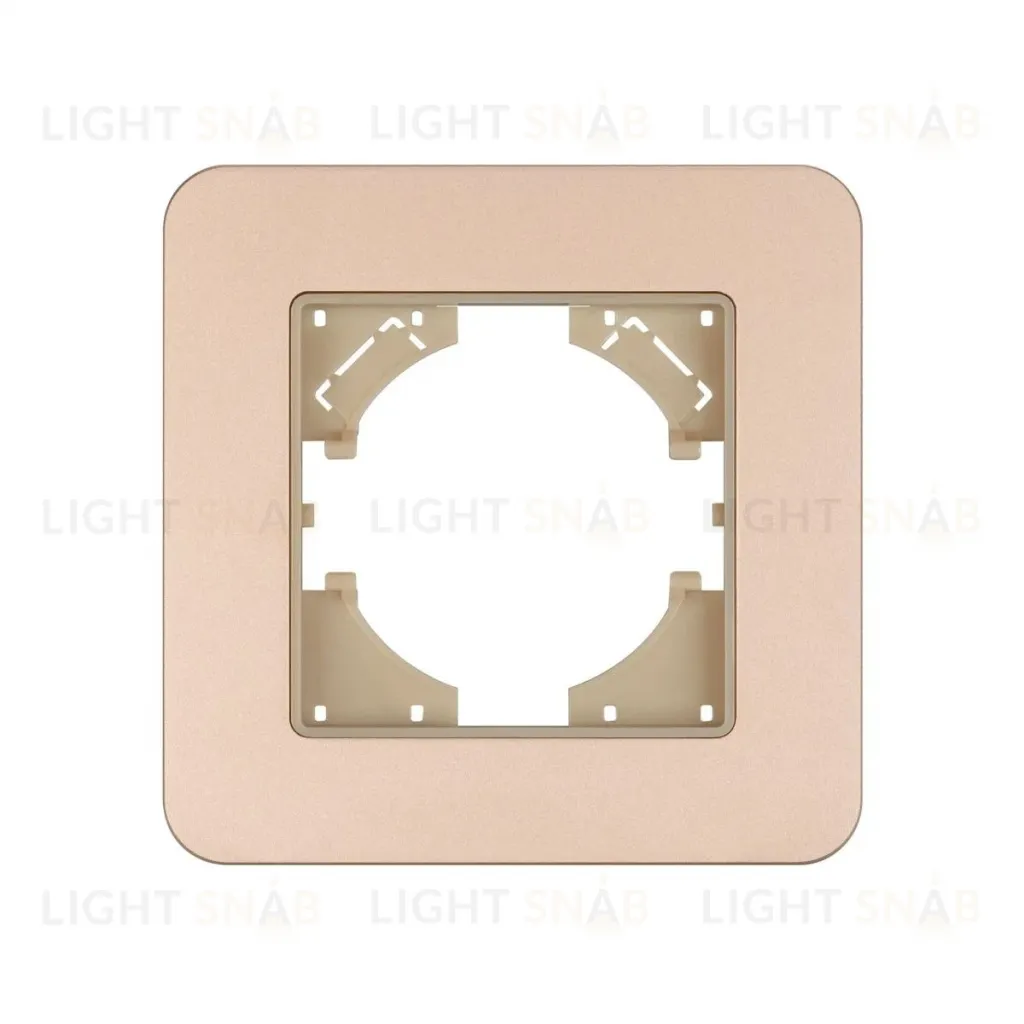 Рамка алюминиевая на 1 пост Arlight FRM-AKIRY-SFAL-1-GD 049686 049686