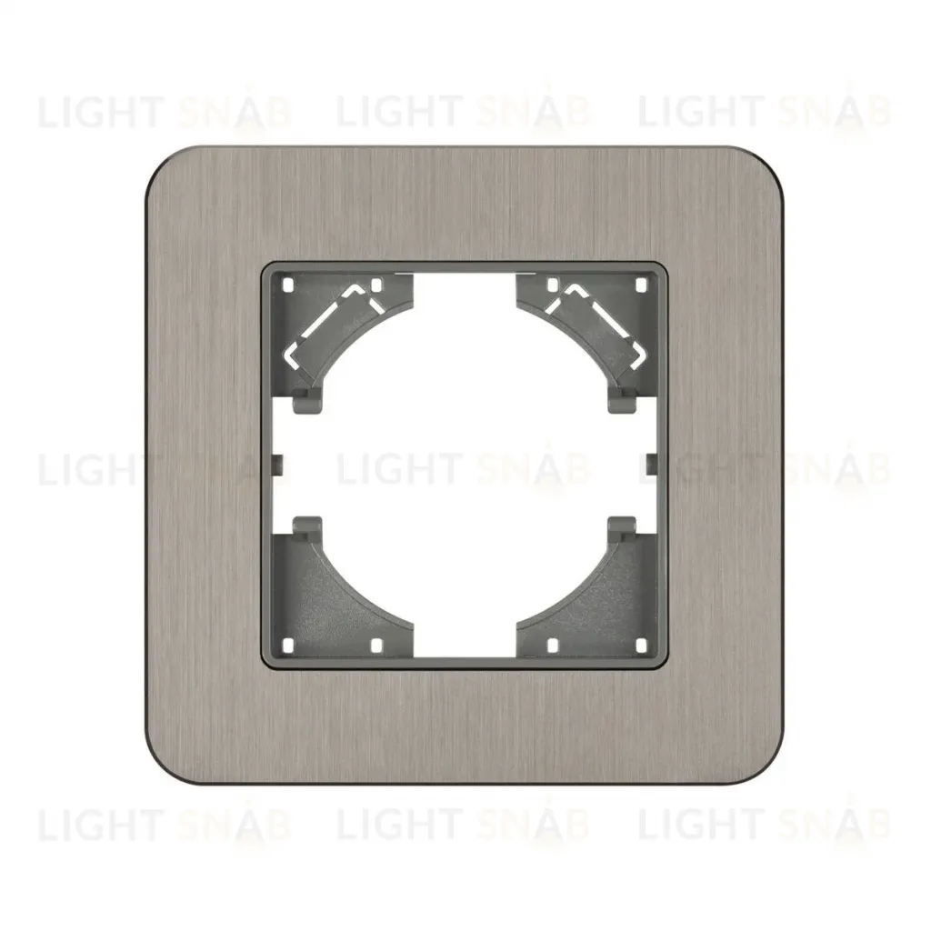 Рамка алюминиевая на 1 пост Arlight FRM-AKIRY-AL-1-SR 049680 049680