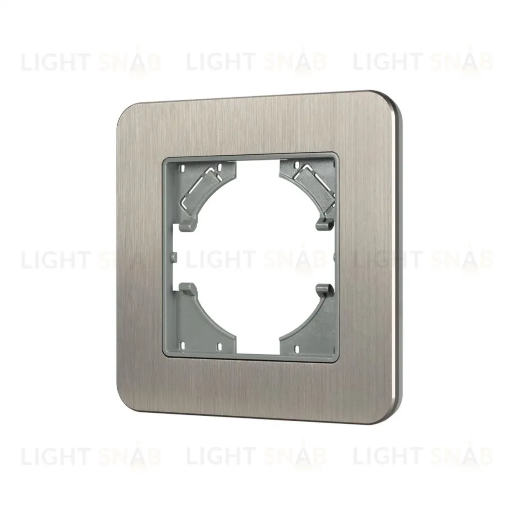 Рамка алюминиевая на 1 пост Arlight FRM-AKIRY-AL-1-SR 049680 049680