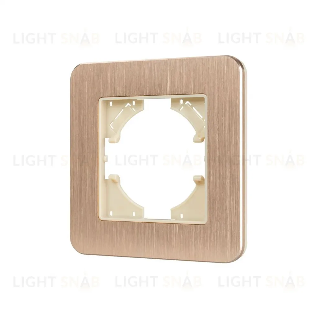 Рамка алюминиевая на 1 пост Arlight FRM-AKIRY-AL-1-GD 049683 049683