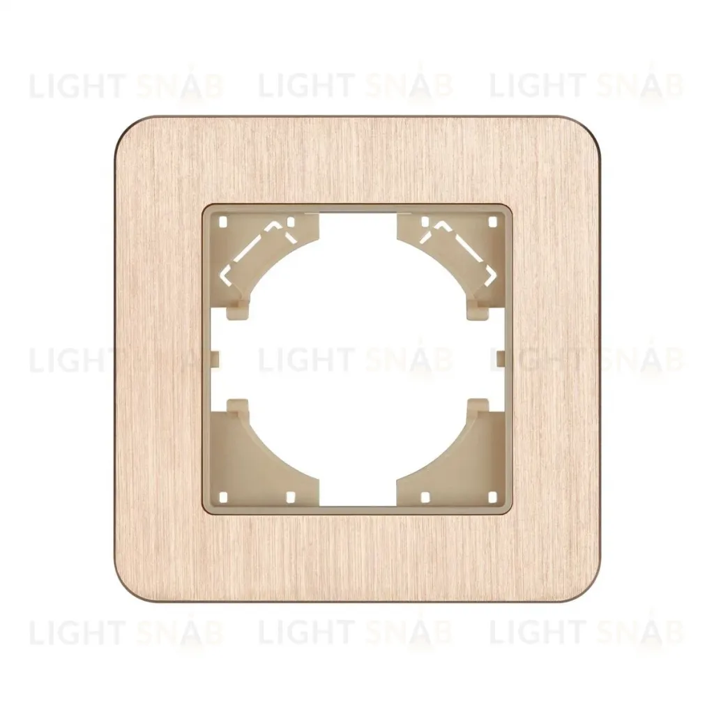 Рамка алюминиевая на 1 пост Arlight FRM-AKIRY-AL-1-GD 049683 049683