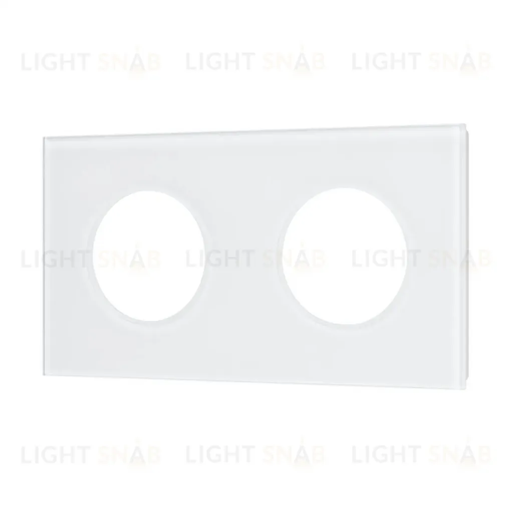 Рамка стеклянная на 2 поста Arlight FRM-GLARE-GC-2-WH 043835 043835