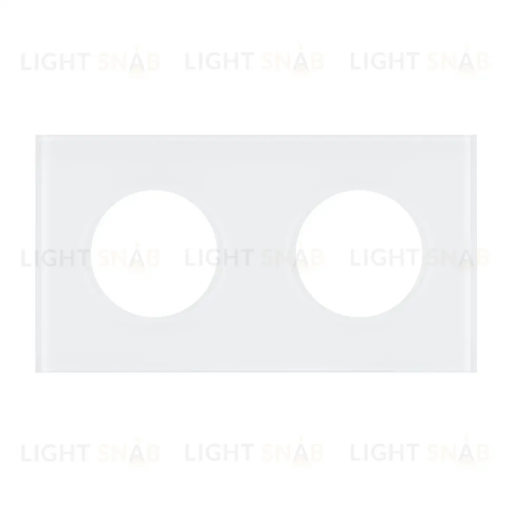 Рамка стеклянная на 2 поста Arlight FRM-GLARE-GC-2-WH 043835 043835