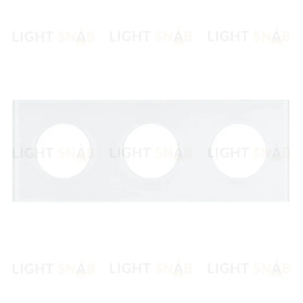 Рамка стеклянная на 3 поста Arlight FRM-GLARE-GC-3-WH 043838 043838