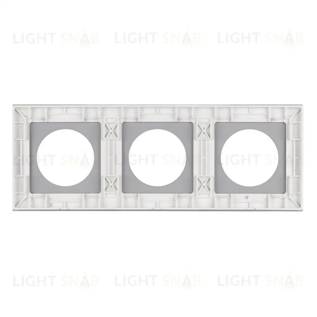 Рамка стеклянная на 3 поста Arlight FRM-GLARE-GC-3-WH 043838 043838