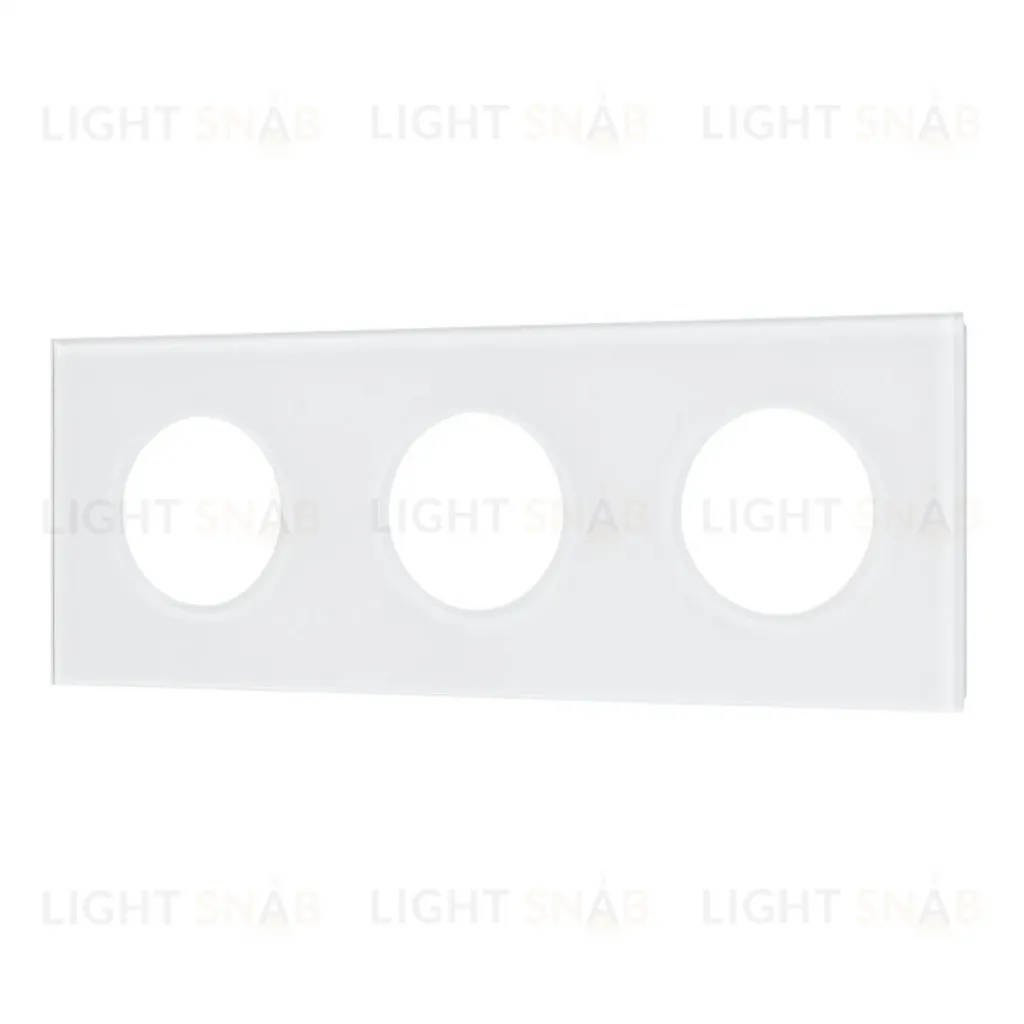 Рамка стеклянная на 3 поста Arlight FRM-GLARE-GC-3-WH 043838 043838