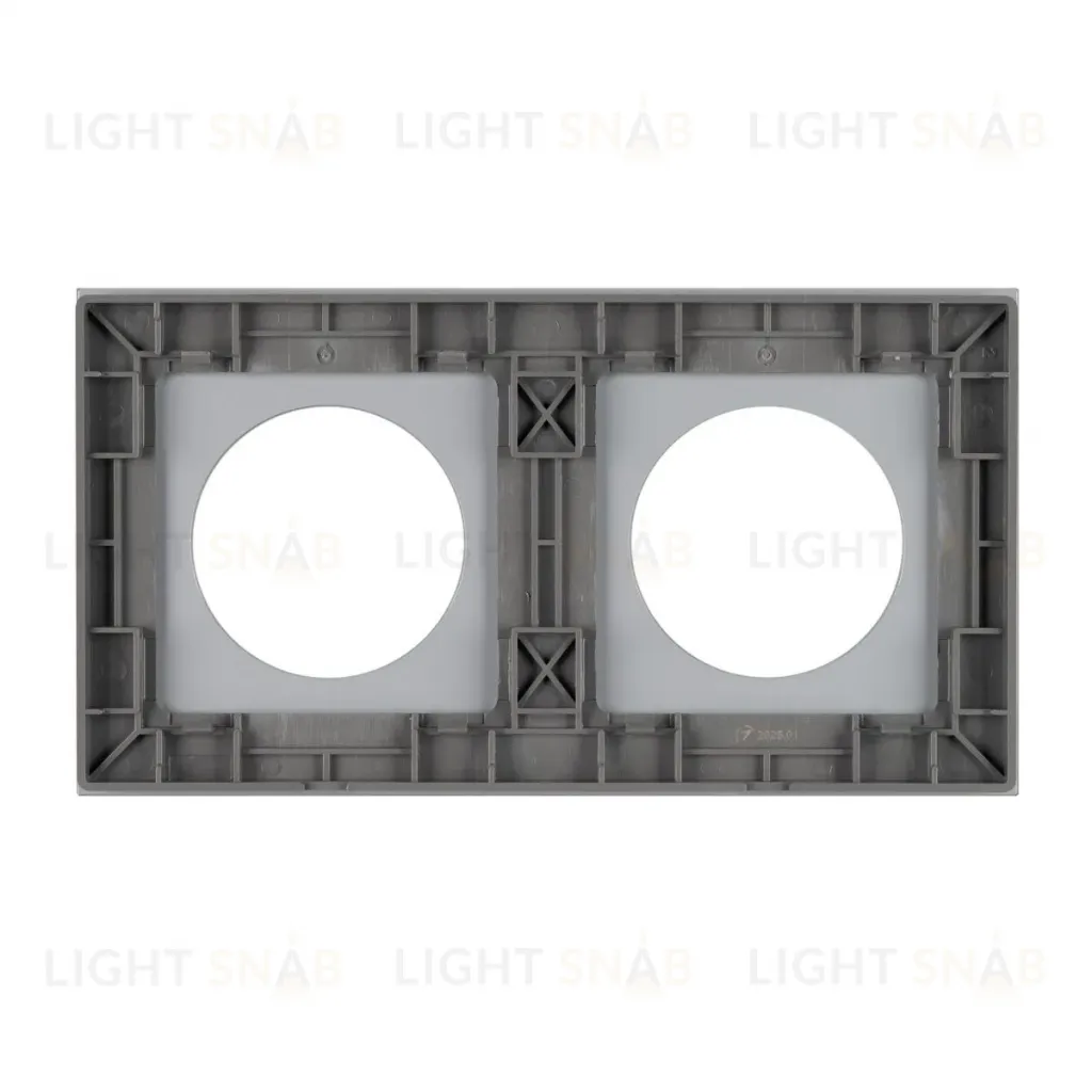 Рамка стеклянная на 2 поста Arlight FRM-GLARE-GC-2-GR 043837 043837