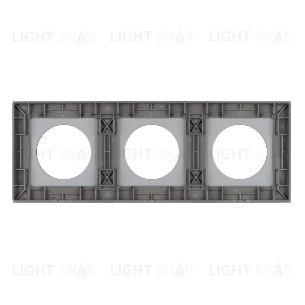 Рамка стеклянная на 3 поста Arlight FRM-GLARE-GC-3-GR 043840 043840