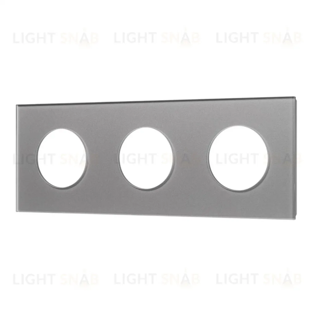 Рамка стеклянная на 3 поста Arlight FRM-GLARE-GC-3-GR 043840 043840