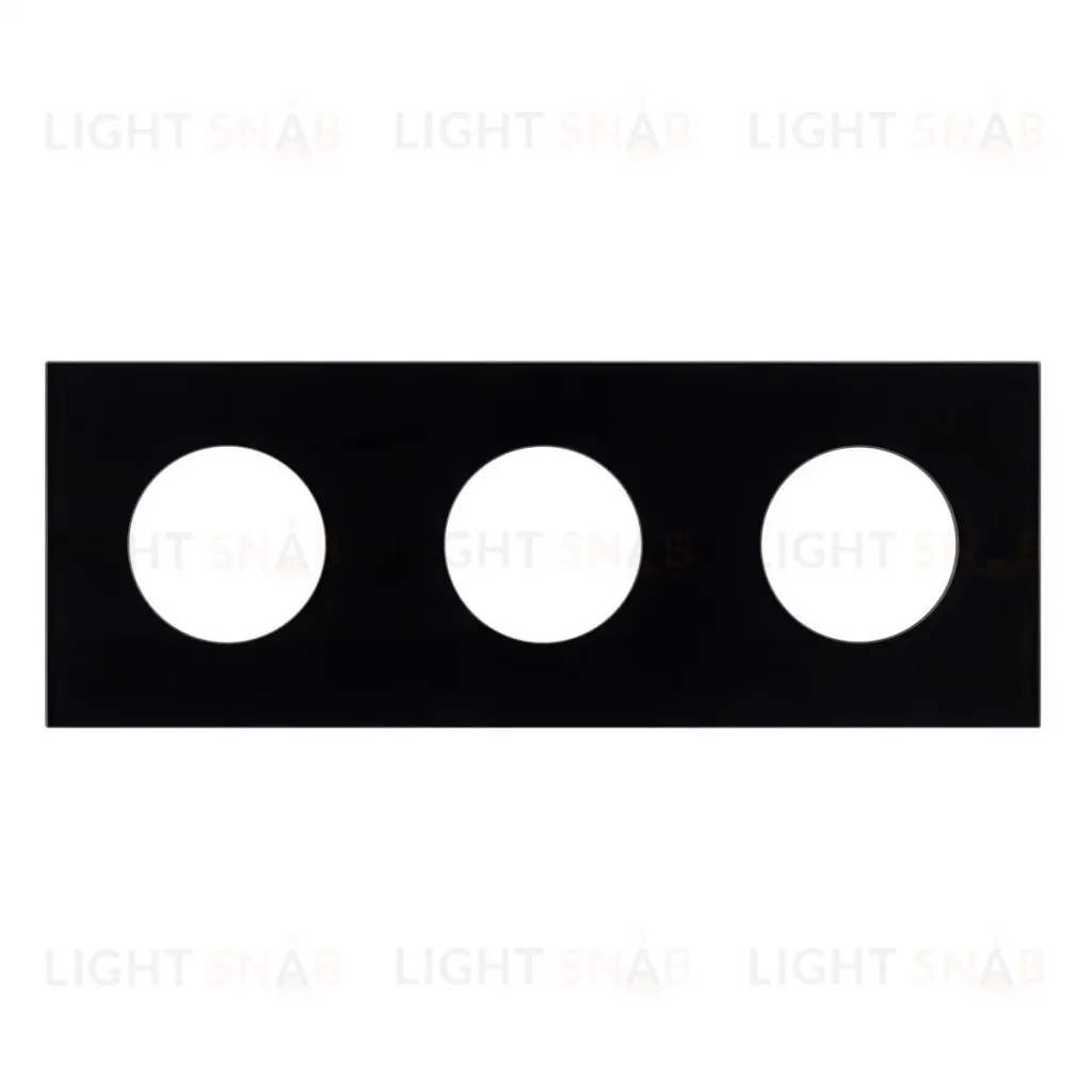 Рамка стеклянная на 3 поста Arlight FRM-GLARE-GC-3-BK 043839 043839