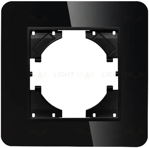 Рамка стеклянная на 1 пост Arlight FRM-OMALI-GS-1-BK 049662 049662