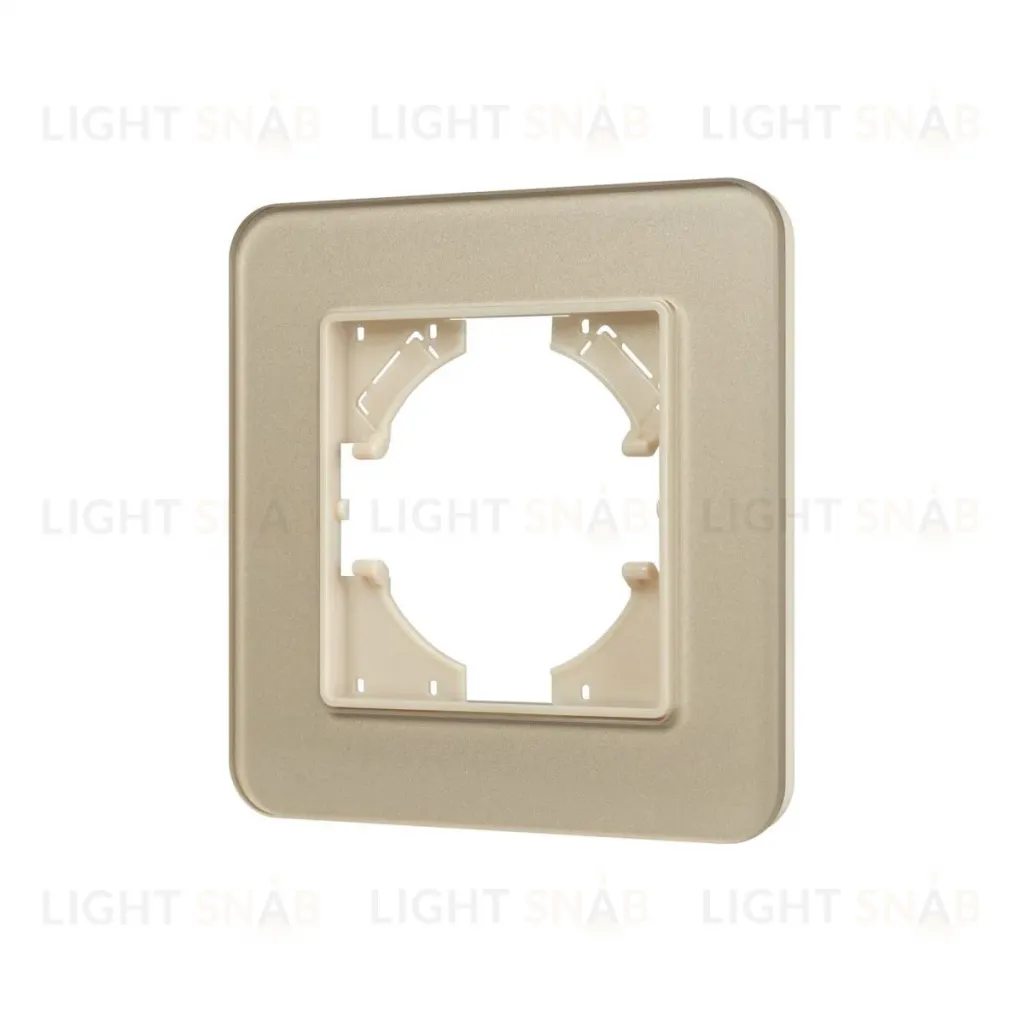 Рамка стеклянная на 1 пост Arlight FRM-OMALI-GS-1-GD 049667 049667