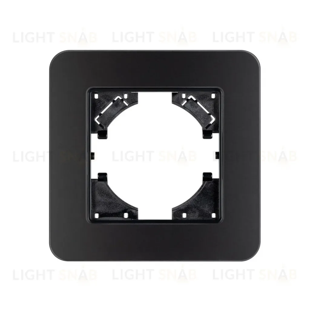 Рамка стеклянная на 1 пост Arlight FRM-OMALI-SFGS-1-BK 049676 049676