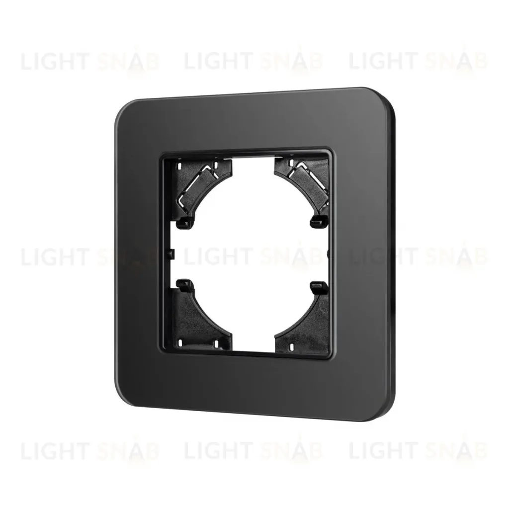 Рамка стеклянная на 1 пост Arlight FRM-OMALI-SFGS-1-BK 049676 049676