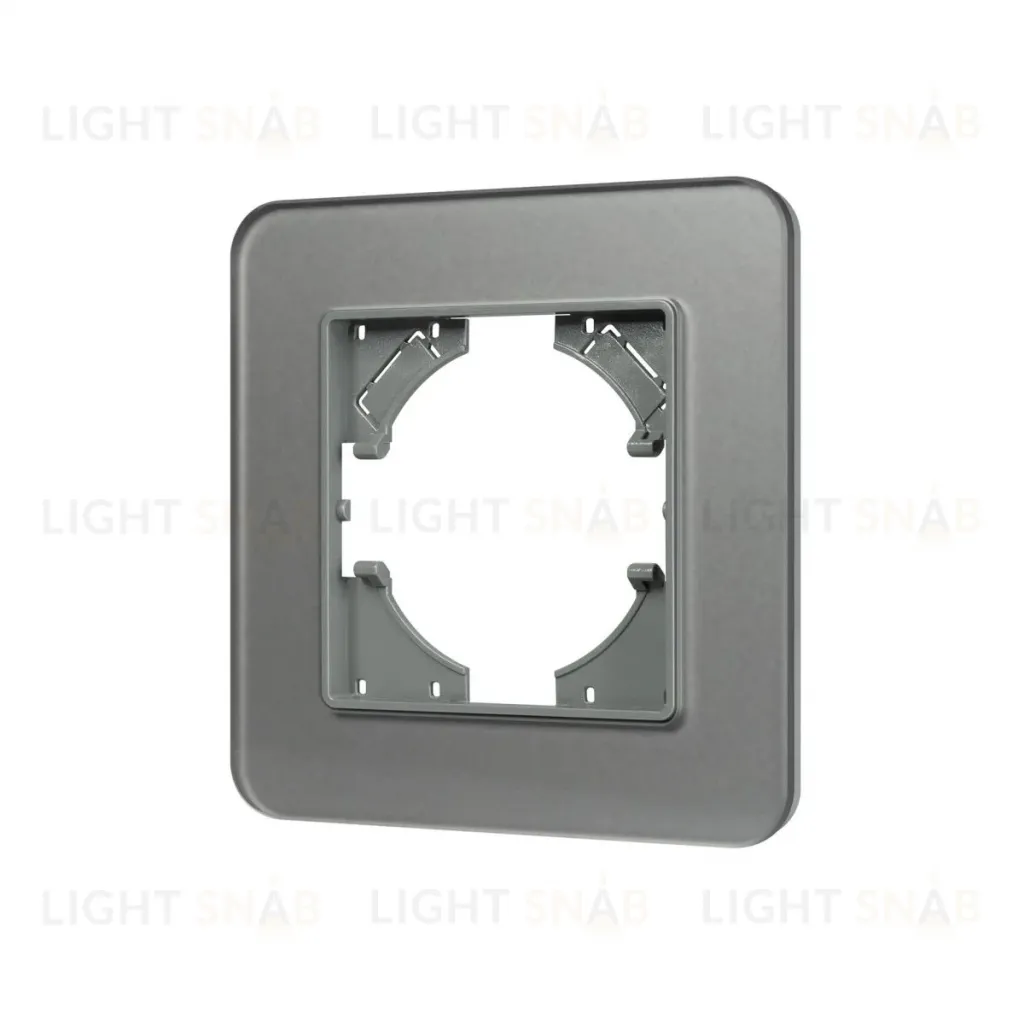 Рамка стеклянная на 1 пост Arlight FRM-OMALI-SFGS-1-GR 049677 049677