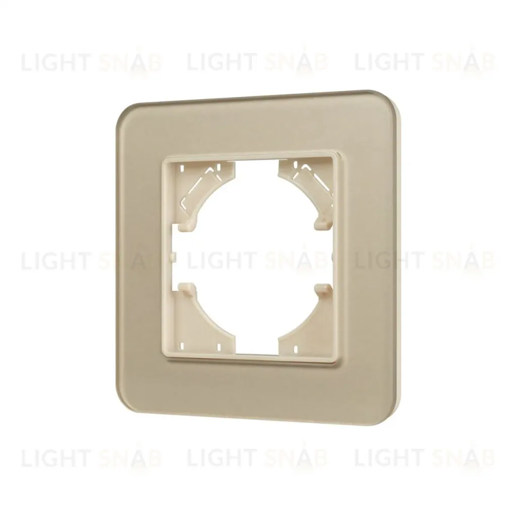 Рамка стеклянная на 1 пост Arlight FRM-OMALI-SFGS-1-GD 049679 049679