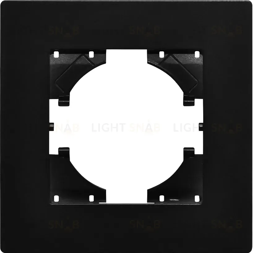 Рамка пластиковая на 1 пост Arlight FRM-PERIO-PL-1-BK 049689 049689