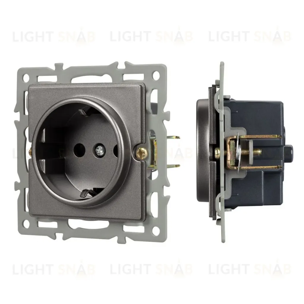 Механизм электрической розетки Arlight SCT-GP-MEU-PL-GR (250V, 16A) 043741 043741