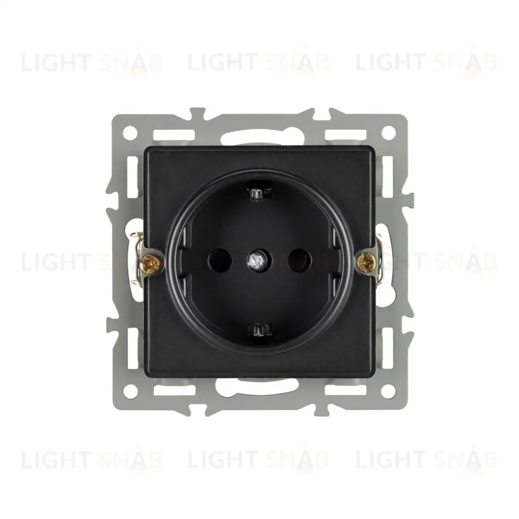 Механизм электрической розетки Arlight SCT-GP-MEU-PL-BK (250V, 16A) 043740 043740