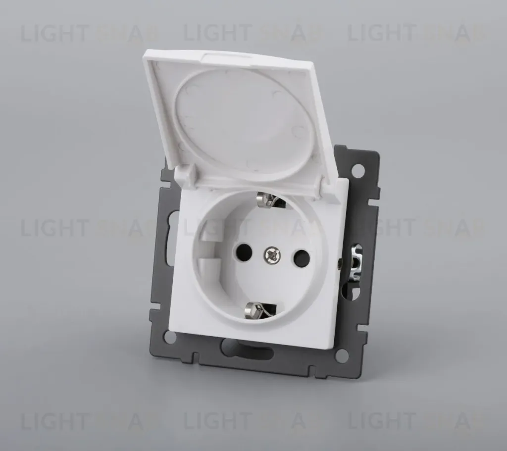 Механизм розетки влагозащищенный Arlight SCT-MCP-PL-WH-V (250V, 16A) 049833 049833