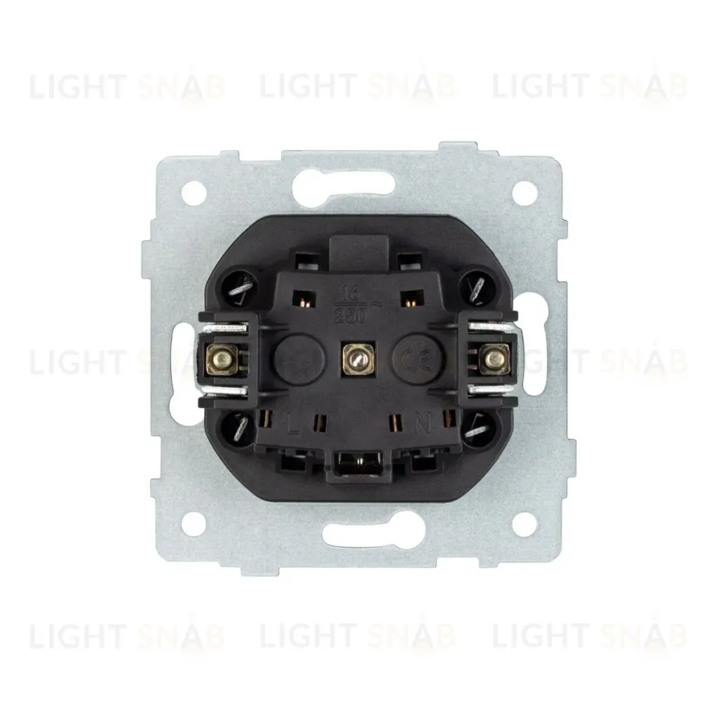 Механизм электрической розетки Arlight SCT-MEU1-PL-GD-V (250V, 16A) 049817 049817