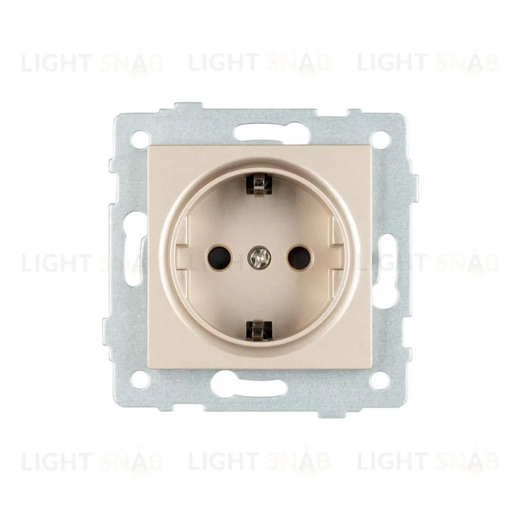 Механизм электрической розетки Arlight SCT-MEU1-PL-GD-V (250V, 16A) 049817 049817