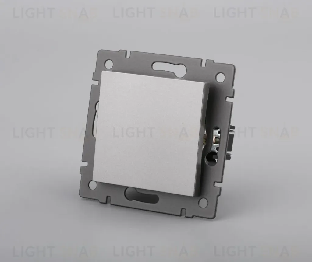 Механизм выключателя одноклавишный непроходной Arlight SWT-MK01-PL-GR-V (250V, 10A) 049869 049869