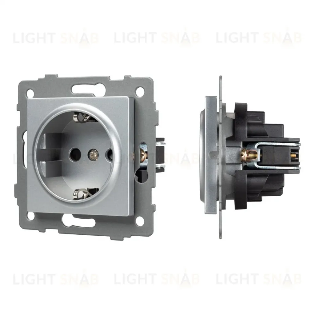 Механизм электрической розетки Arlight SCT-MEU1-PL-GR-V (250V, 16A) 049816 049816