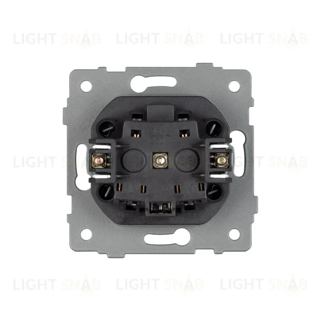 Механизм электрической розетки Arlight SCT-MEU1-PL-GR-V (250V, 16A) 049816 049816