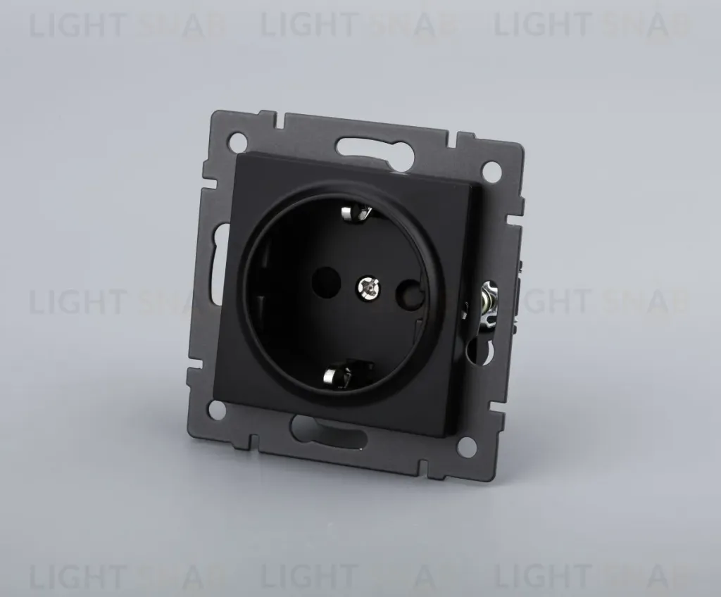 Механизм электрической розетки Arlight SCT-MEU1-PL-BK-V (250V, 16A) 049815 049815