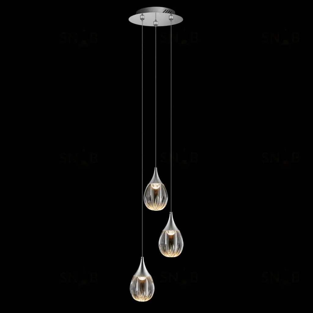 Подвесной светильник Delight Collection Stilla MD24001004-3A chrome/clear MD24001004-3A chrome/clear